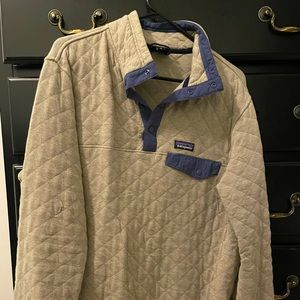 Organic Cotton Quilted Quarter Snap Sweatshirt Patagonia Men’s Medium